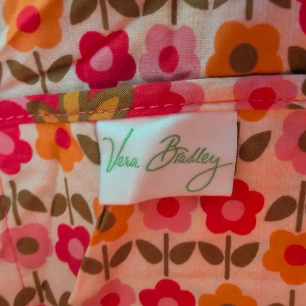 Vera Bradley Quilted Folkloric Tote Bag Bright Colorful Floral Roomy Bloomcore